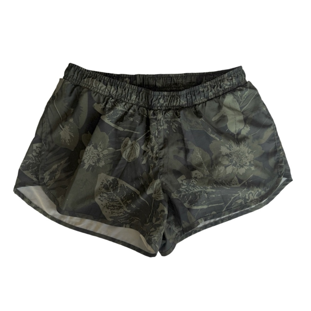 Palm Print Athletic Shorts